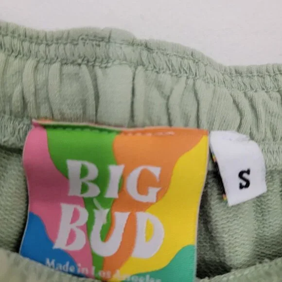 Big Bud Press Sweat Shorts in Light Green Small - Picture 7 of 7